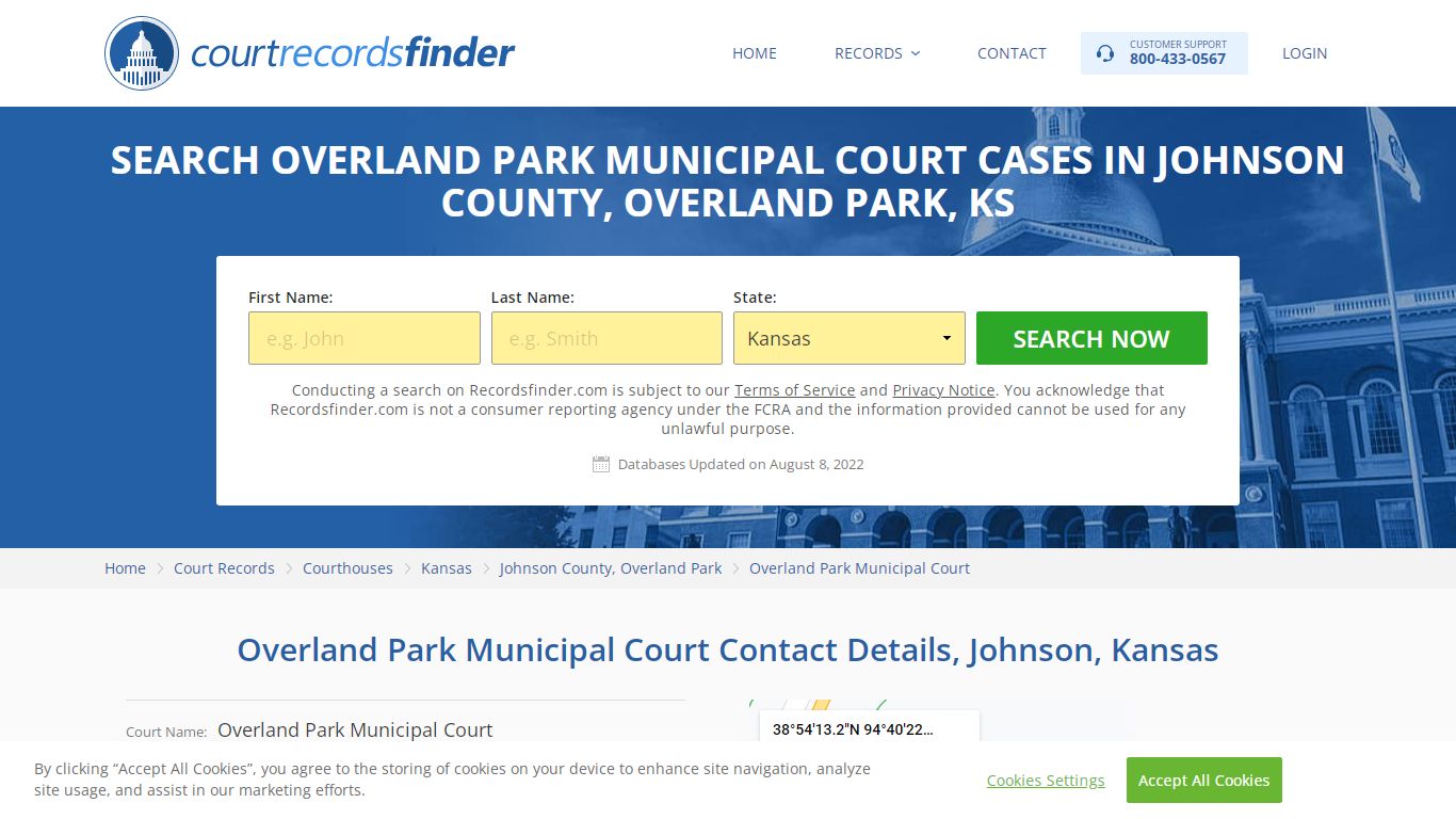 Overland Park Municipal Court Case Search - RecordsFinder