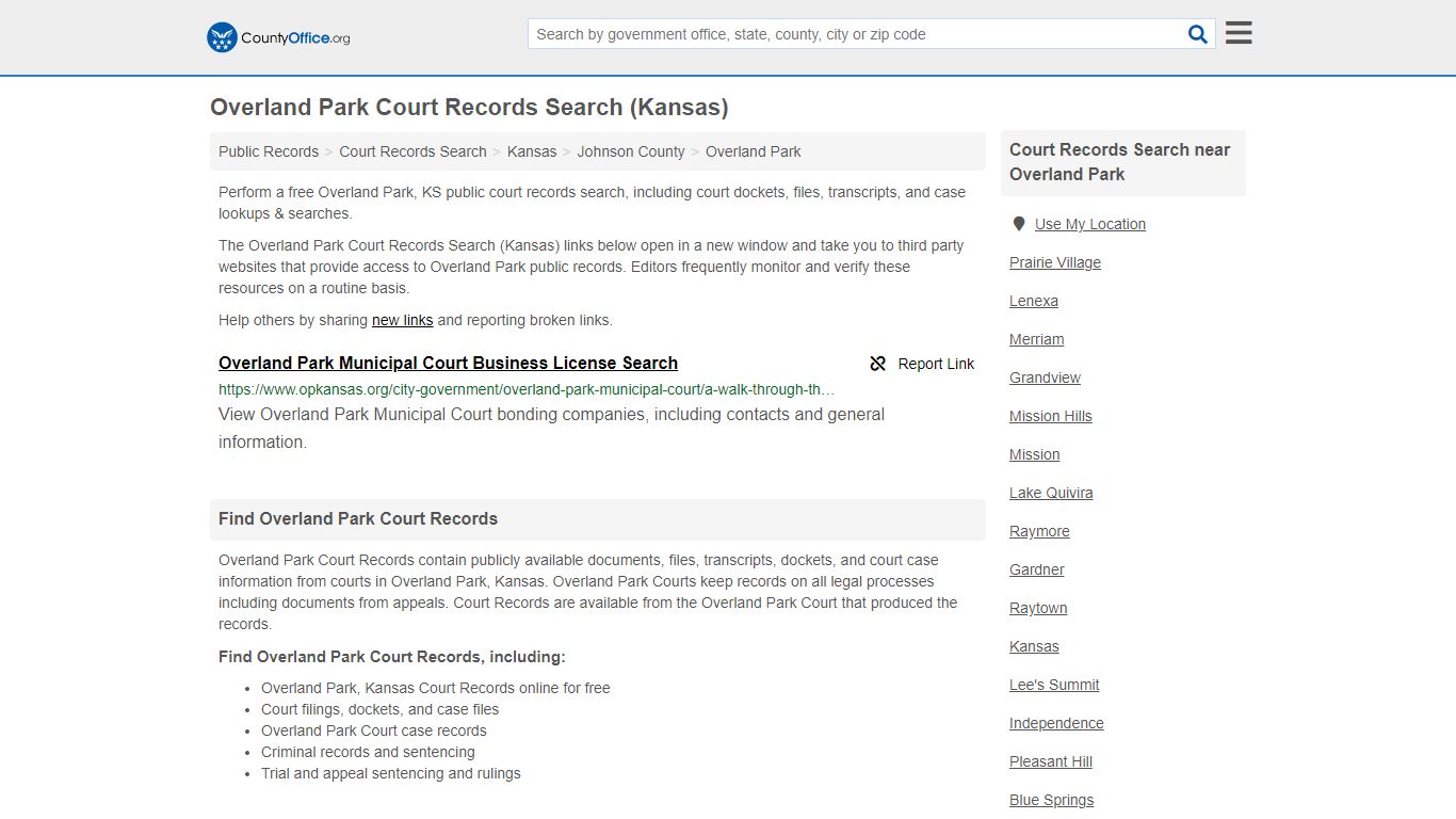 Court Records Search - Overland Park, KS (Adoptions ...